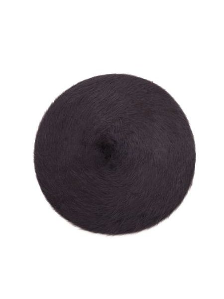 Angorský baret s dlouhým vlasem černý