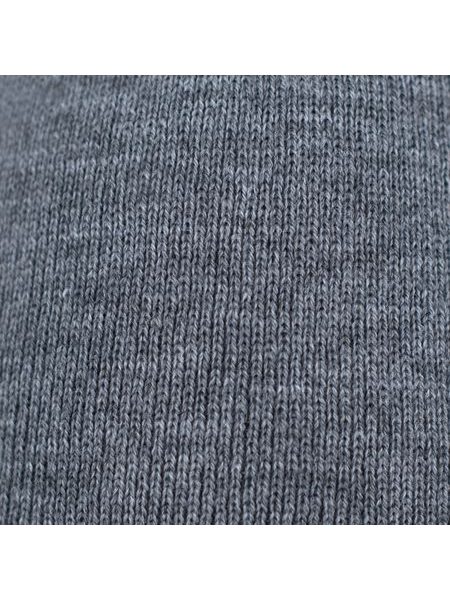 Dětská čepice s mašlí šedá