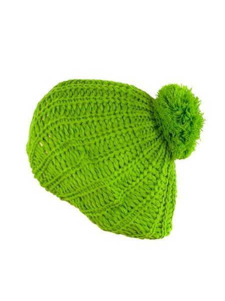 Baret se střapcem zelený