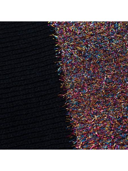 Šál černý s pruhy