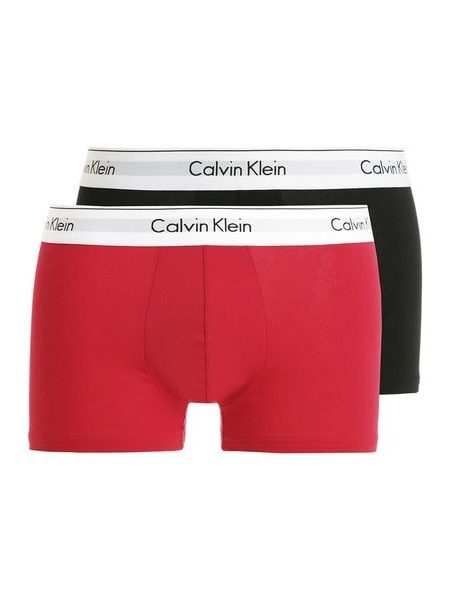 Pánské boxerky CALVIN KLEIN Modern Cotton Stretch 2 pack NB1086A červená/černá