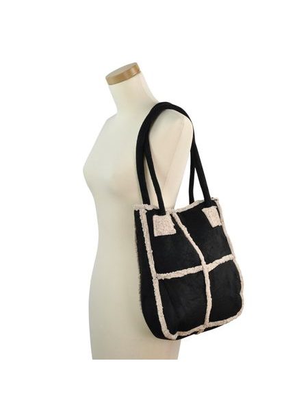 Kabelka s kožíškem černá