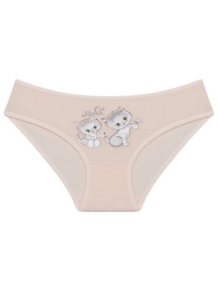 Dětské kalhotky Cat friends - smetanová