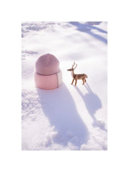 Teplá čepice - růžová