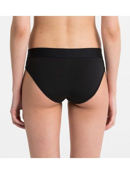 Kalhotky CALVIN KLEIN Tonal Logo bikini ČERNÝ QF4943E