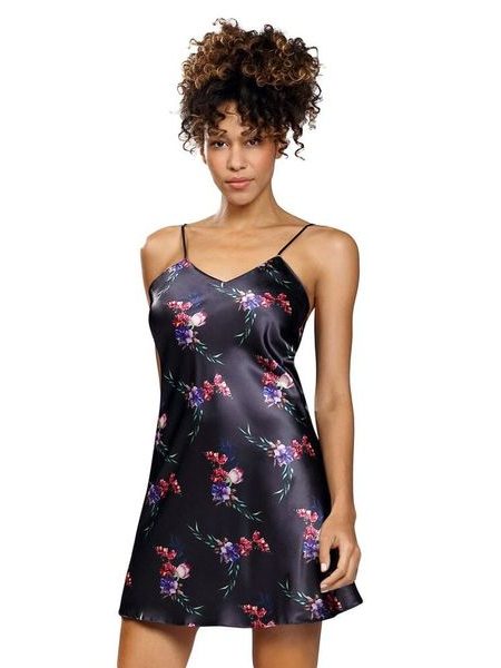 Saténová košilka Karen flowers 9