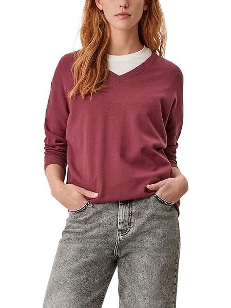 Dámský svetr s.Oliver vínový