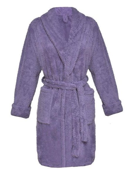 Krátký dámský župan DKAREN Eliza fialový