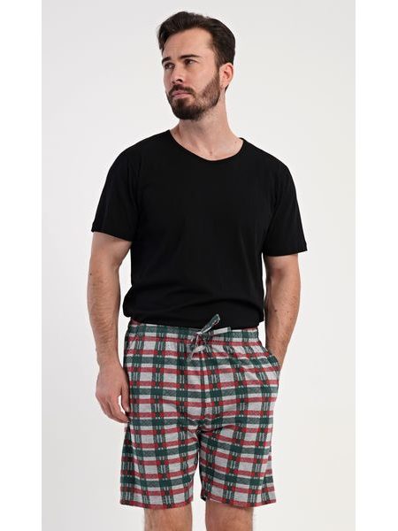 Pánské pyžamové šortky Paul - tmavě zelená