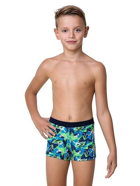 Chlapecké plavky Maty graffiti modro-zelené