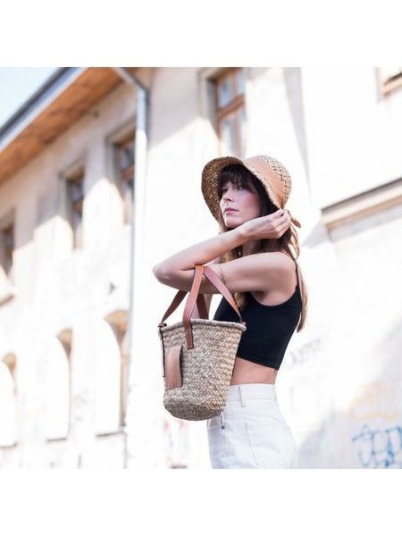 Krásná letní kabelka - béžovohnědá