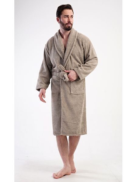 Pánský župan se šálovým límcem Oskar - béžová