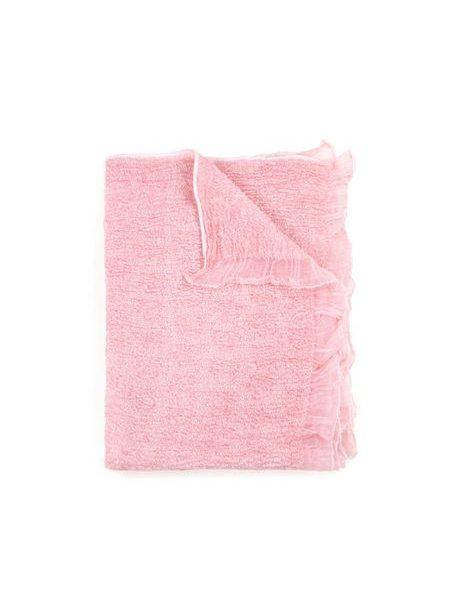 Dámská růžová šála s vlnou