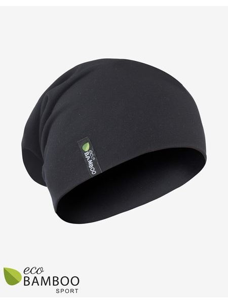 GINA dámské Čepice, šátky a čelenky, šité, jednobarevné ECO Bamboo Sport 92008P - černá