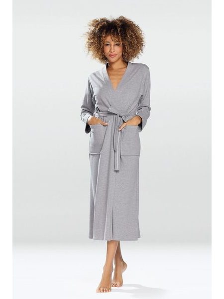 Bavlněný župan Melissa šedý