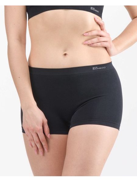 Boxerky s krátkou nohavičkou EcoBamboo - Bílá