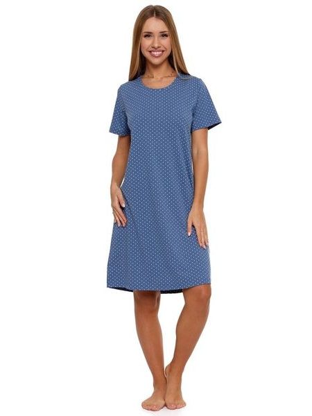 Dámská košilka Corina modrá s tečkami