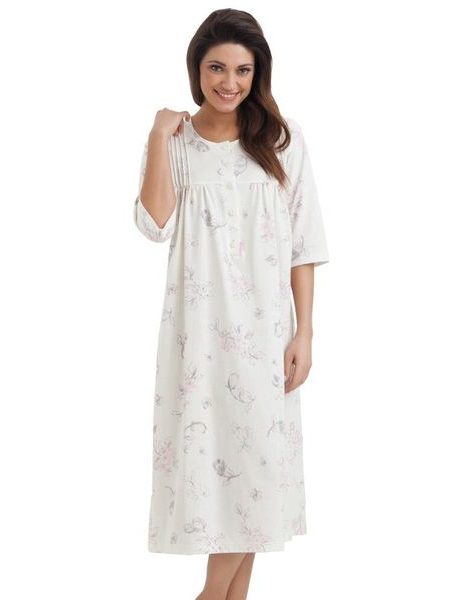 Dlouhá noční košile Lea s knofličky