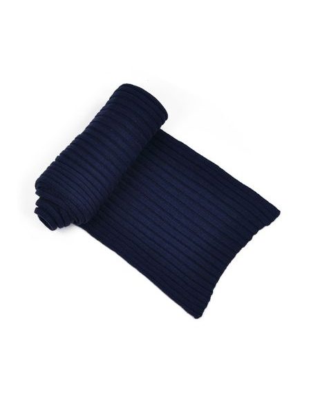 Dámský klasický zimní šál tmavě modrý