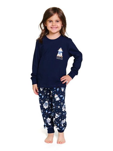Dětské pyžamo Cozy Bear tmavě modré