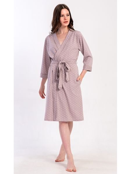 Dámský župan krátký Adele - kakaová