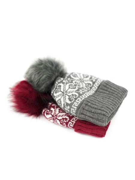 Čepice Prosincové ráno červená