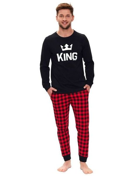 Pánské pyžamo King černé
