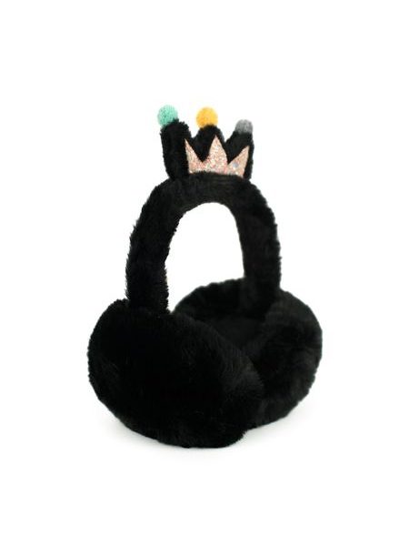 Klapky na uši Zimní královna černá