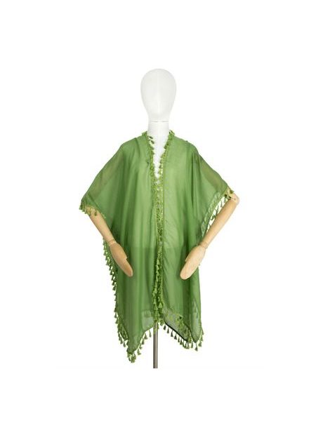 Pončo - zelená