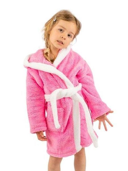 Dívčí župan Králíček světle růžový s oušky