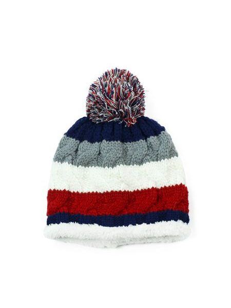 Čepice s kožešinovou podšívkou - šedá