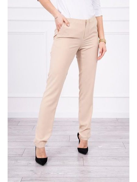 Elegantní kalhoty, béžová