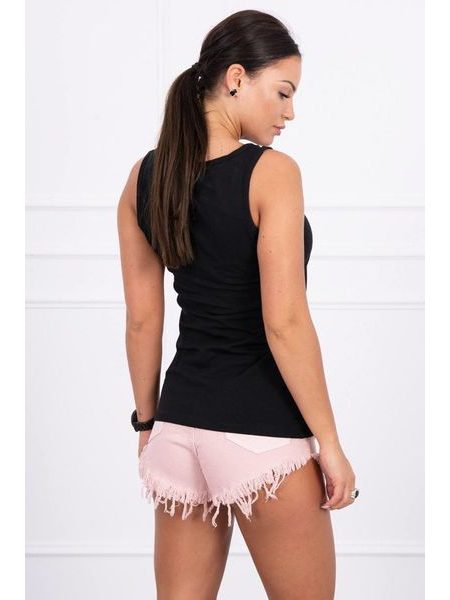 Tílko "VOGUE" leopardí, černá