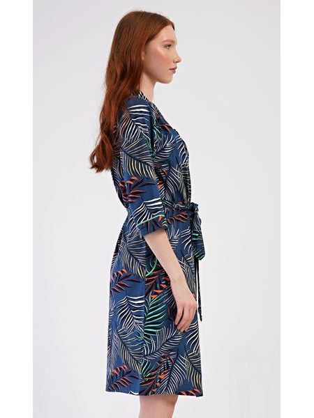 Dámský župan krátký Barbara - tmavě modrá