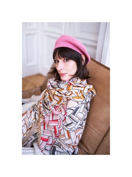 Šál Neville - světlebéžová