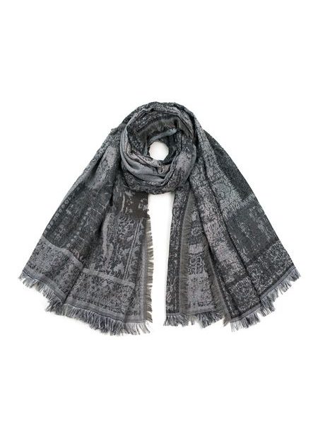 Šál s východním vzorem khaki