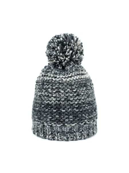 Set pletené čepice se šátkem černá melanž