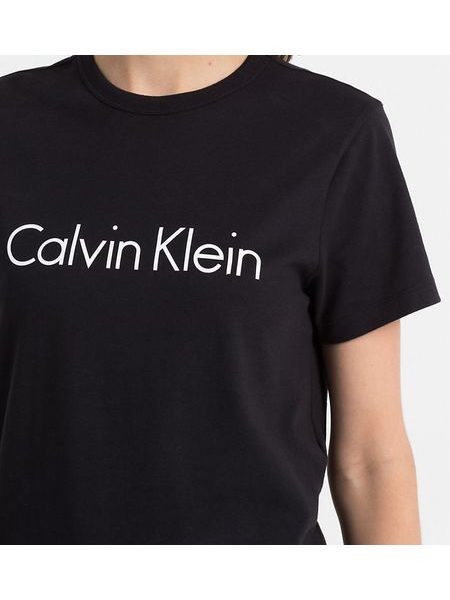 Tričko CALVIN KLEIN Cotton Top QS6105E černé