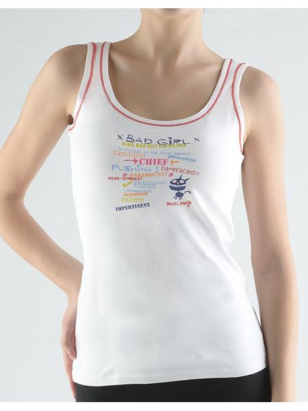 Dámské tílko Bad Girl 18033P - bílá