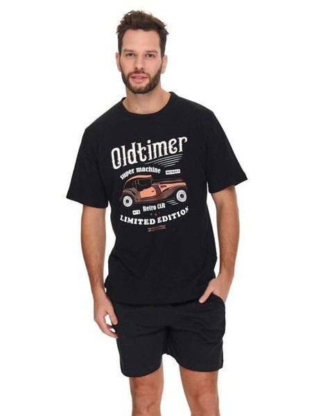 Pánské pyžamo Oldtimer černé