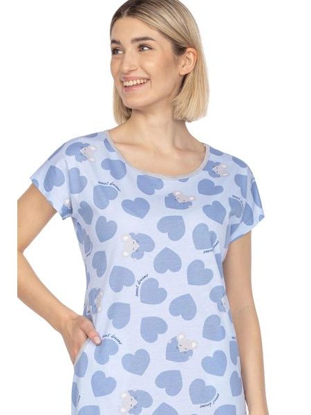 Dámská noční košilka 122 light blue