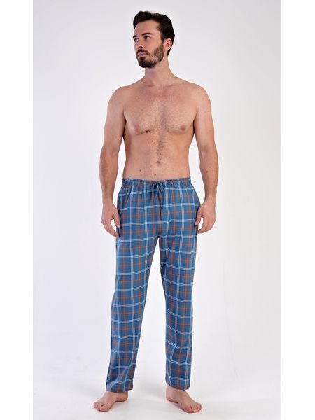 Pánské pyžamové kalhoty Aleš - modrošedá