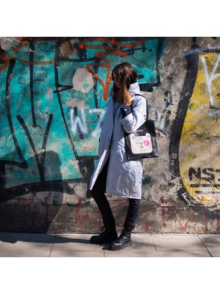 Stylová shopperka - oranžová