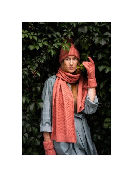 Čepice, šála a rukavice - modrozelená