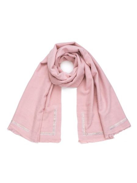 Lemovaná šála růžová
