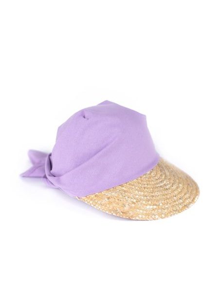 Kšilt s vázáním fialový