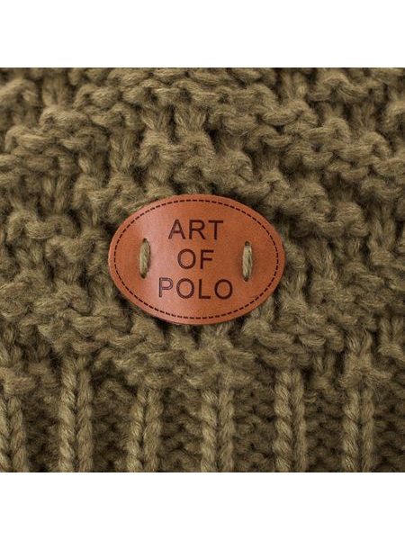 Teplá čepice - khaki