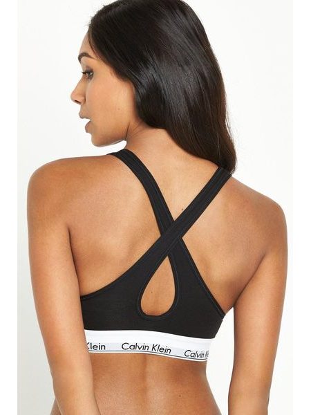 Dámská podprsenka bralette lift CALVIN KLEIN Modern Cotton QF1654E černá