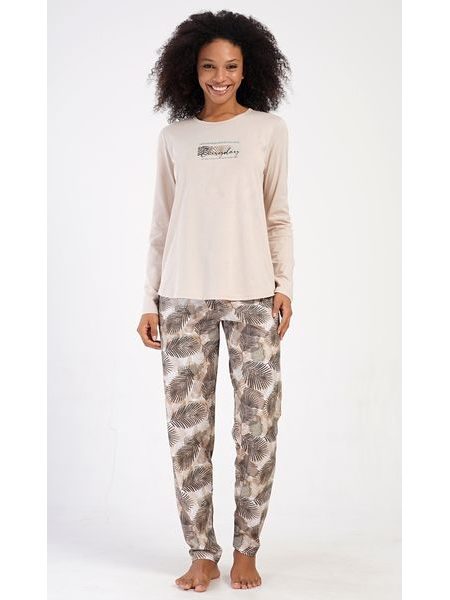 Dámské pyžamo dlouhé Everyday - béžová