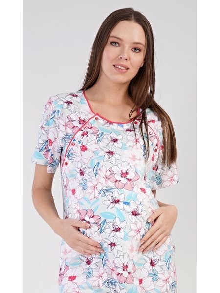 Dámská noční košile mateřská Ellie - lososová